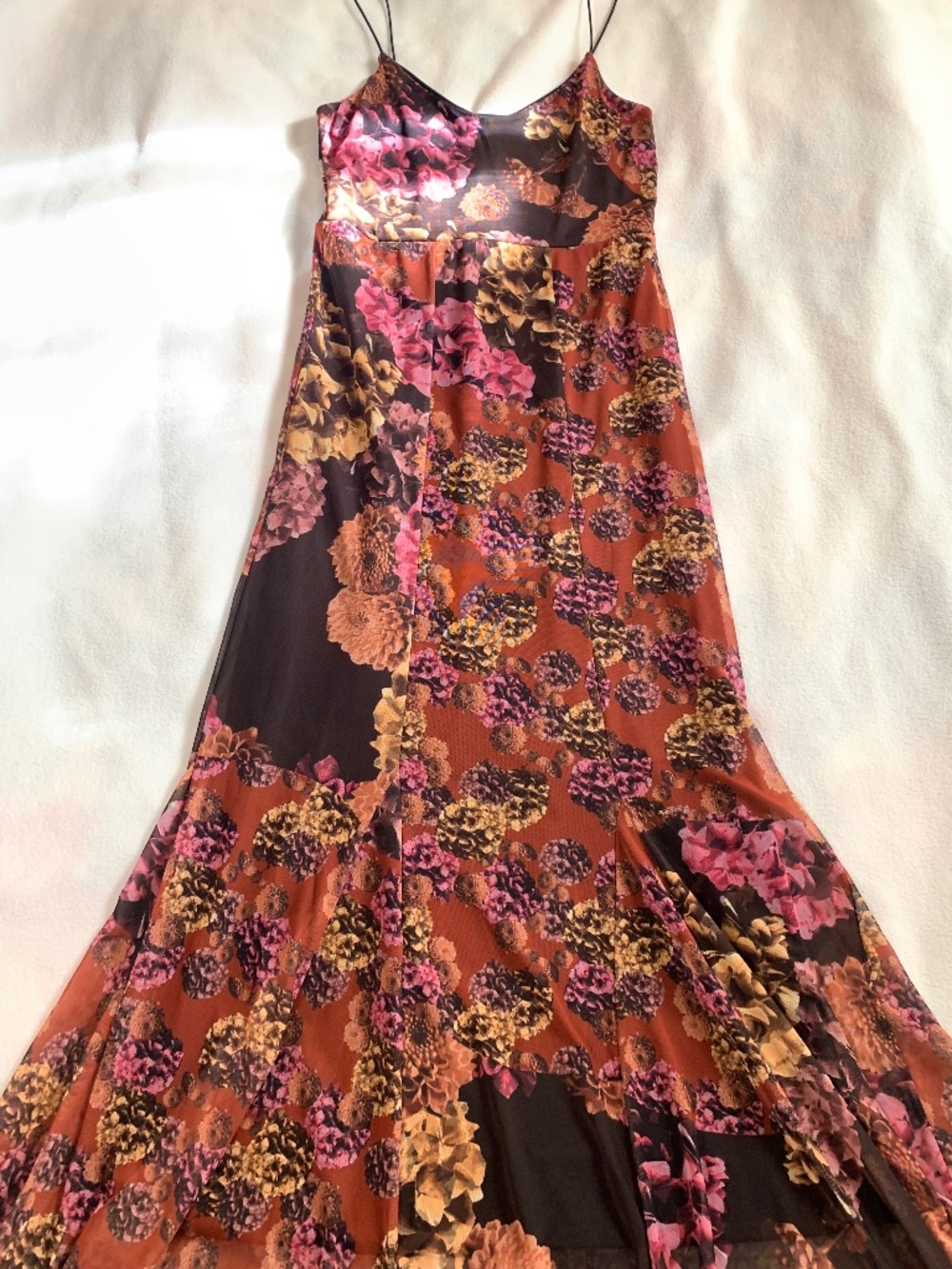 Nasty Gal Brown and Purple Mesh Dress - Picture 6 of 14
